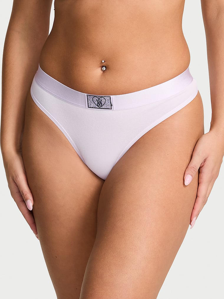 Chiloți Tanga Logo Cotton