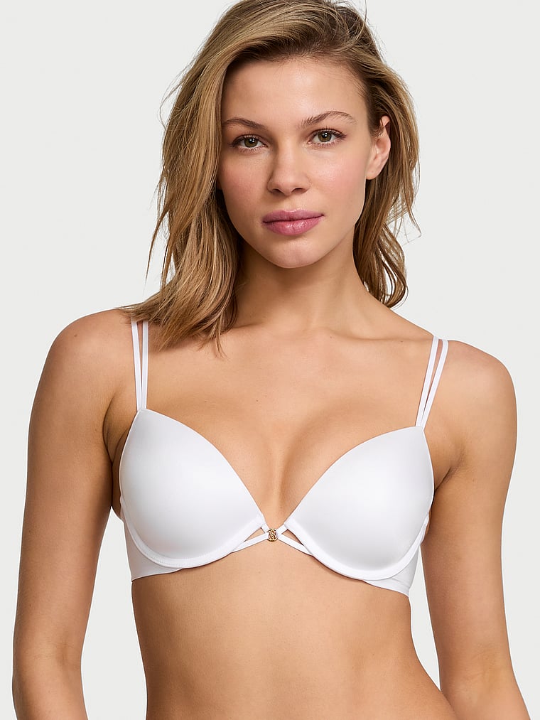 Sutien Push-Up Neted Alb